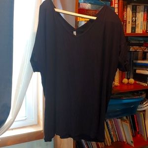 Black tunic length shirt